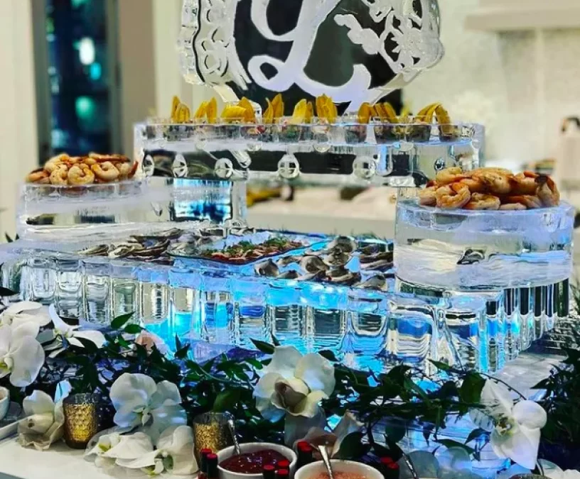 wedding ice sculptures