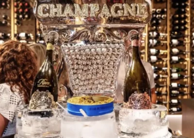 rare champagne bottle holder