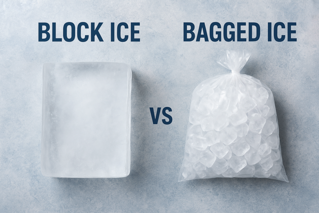Block Ice vs Bagged Ice – Florida Event Experts Explain