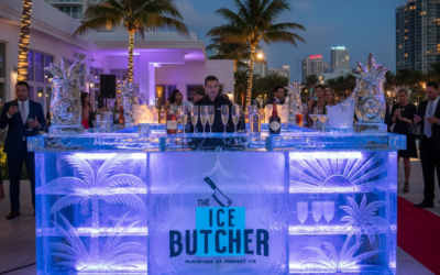 Custom Ice Bars & Sculptures for Luxury Events in Florida by The Ice Butcher