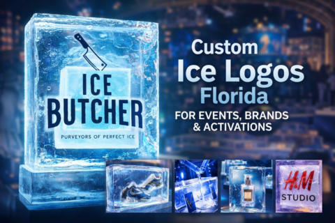 Custom Ice Logo Florida for Corporate Events & Brand Activations