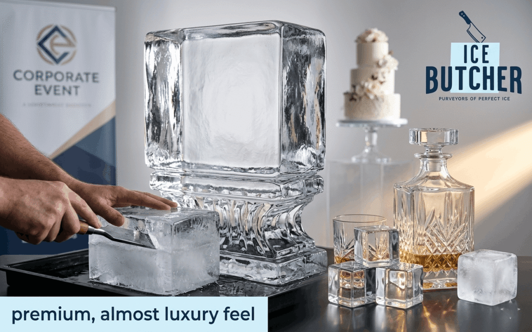 Crystal clear eagle ice sculpture